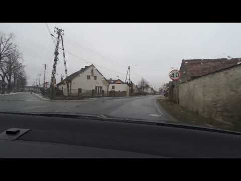 4k Przejazd przez Tarnów Opolski styczeń 2019. Fahrt durch Tarnów Opolski.Drive through Tarnów Op