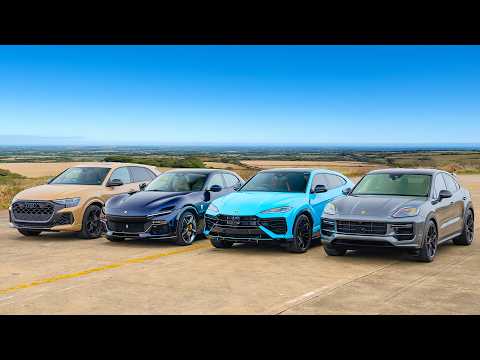 신형 우루스 SE vs 푸로산게 vs 카이엔 터보 vs RSQ8 퍼포먼스 - 드래그 레이스!