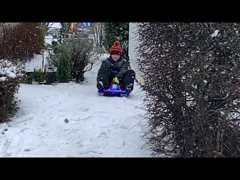 English Man in Marktredwitz in the Snow 2020