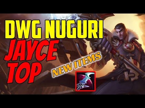 DWG Nuguri Plays JAYCE Top vs Riven - Challenger Gameplay New Items - Season 11 - Eclipse