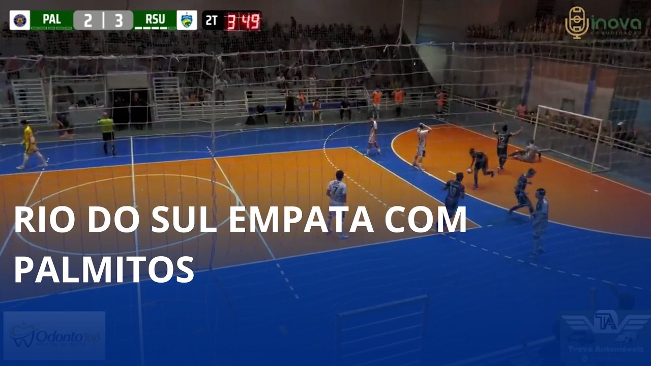 Série Prata do Estadual. Rio do Sul empata com Palmitos no Oeste