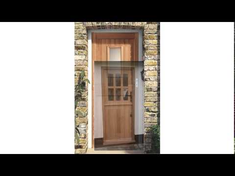 Half glazed timber door design