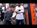 GERVONTA DAVIS THROWING MACHINE GUN PUNCHES ON HEAVY BAG - GOING ALL OUT IN FOR MARIO BARRIOS