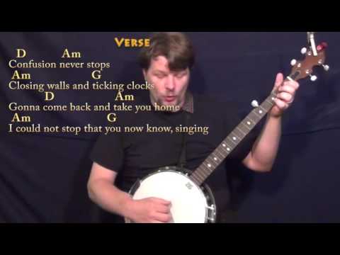 Clocks (Coldplay) Banjo Cover Lesson in G with Chords/Lyrics