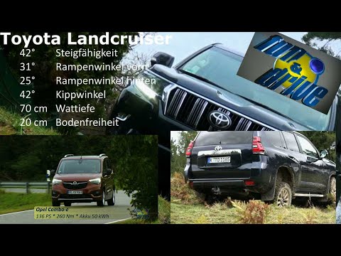 Toyota Landcruiser + Opel Combo-e Life