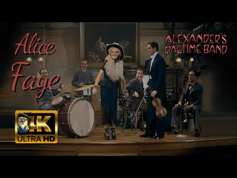 Alice Faye - Alexander's Ragtime Band (1938) AI 4K Colorized Enhanced Stabilized