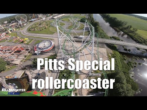 Pitts Special Roller Coaster - POV Onride Aerobatic Ride Headcam