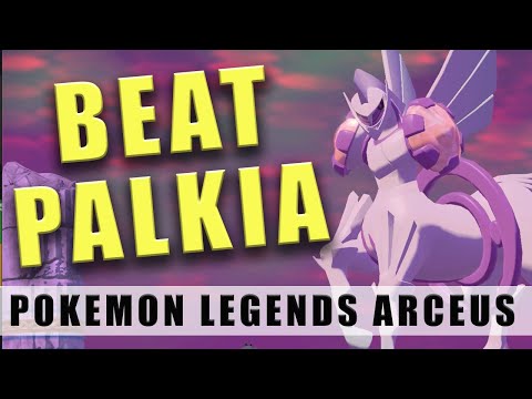 Pokémon Legends Arceus how to beat Palkia - Catch Palkia