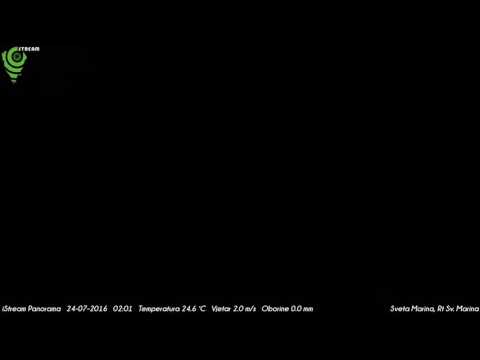Sveta Marina, Rt Sv. Marina 23-07-2016 Night HD TimeLapse