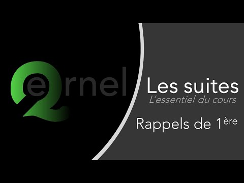 Les Suites | L'essentiel du cours - rappels de 1ère