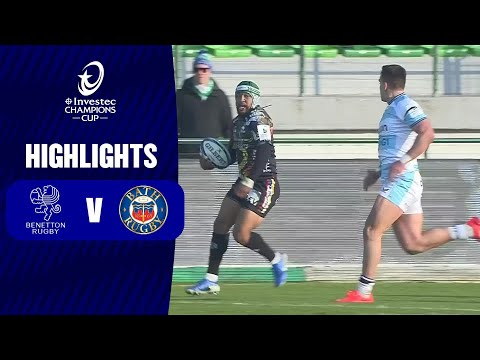 Instant Highlights - Benetton Rugby v Bath Rugby Round 2 | Investec Champions Cup 2024/25