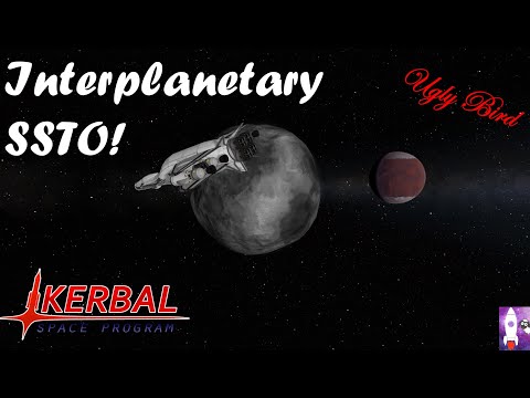 "Ugly Bird" SSTO to Ike! Interplanetary SSTO [KSP]