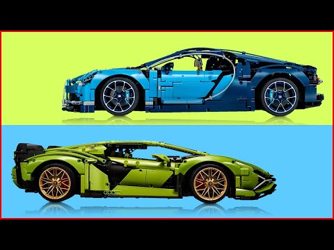 COMPILATION LEGO TECHNIC 42115 Lamborghini Sián + 42083 Bugatti Chiron - UNBOXING