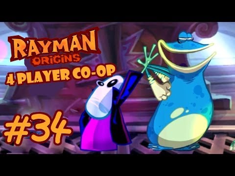 Rayman Origins (4 Player Co-op) Let's Play [Part 34] - Inspector Gadget