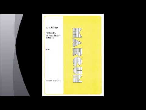 Alec Wilder - Sonata for Bass Trombone and Piano 1st Movement Play Along