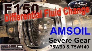 Ford F150 Differential Fluid Change - AMSOIL Severe Gear 75W-140 & 75W-90