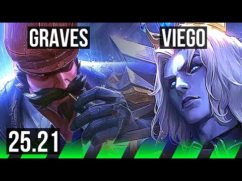 GRAVES vs VIEGO (JGL) | 21/3/6, Legendary, 41k DMG | KR Master | 25.21