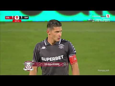 GOOOL! Oțelul - Rapid 1-1. Dobre face o fază de senzație și năucește apărarea adversă