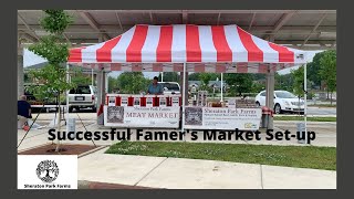 Farmer's Market - How We Set Up Our Farmers Market Booth