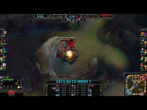♠ SEASON 5 ♠ || LowLandLions vs Dignitas EU Game 2 EUCS Spring 2015 Week 1 Day 2  LLL vs DEU W1D2