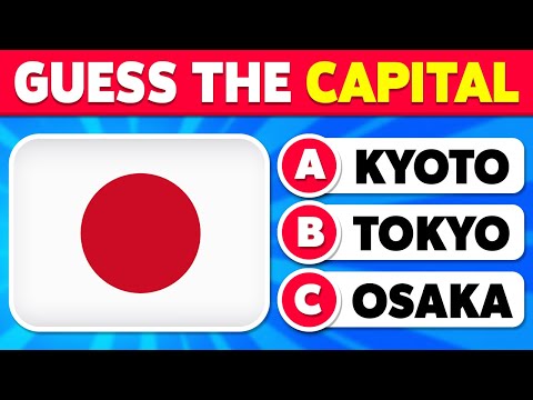 Guess the Capital Cities of the World 🚩🌎 Easy, Medium, Hard, Impossible Levels ✅ Geography Quiz