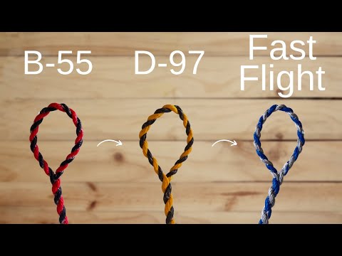 Fastest Explanation of different bow string materials?