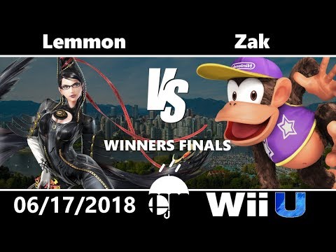 Rain City Wii U: Winners Finals - Lemmon (Bayonetta) vs Zak (Diddy Kong)
