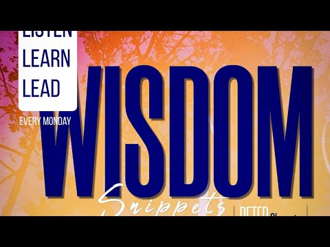 Wisdom Snippets: Attitude to Correction