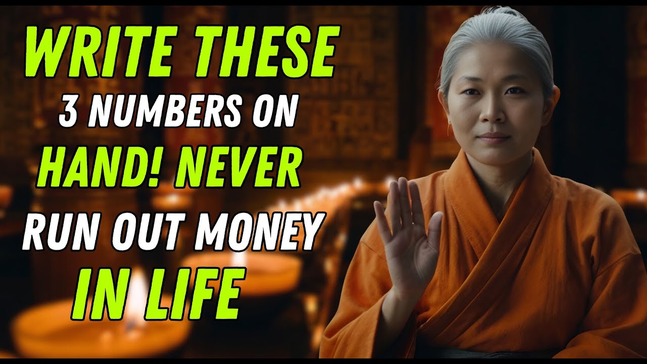 Write These 3 Numbers on Your Hand and Watch Your Financial Life Change | Money Abundance Buddhism