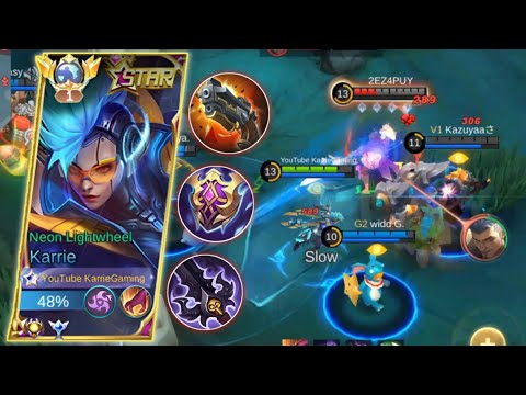TOP GLOBAL KARRIE HYPER CUKUP ITEM INI UDAH SAKIT BANGET!! - Mobile Legends
