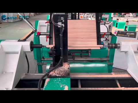 Máy tiện gỗ cnc tự động cấp phôi