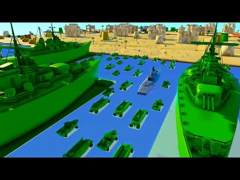 Green Army Men D-DAY Beach Invasion Defense! - NEW Attack on Toys Update!