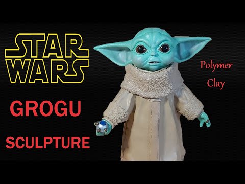 Sculpting Grogu (Baby Yoda)/The Mandalorian/ Polymer Clay/Time-lapse Sculpture