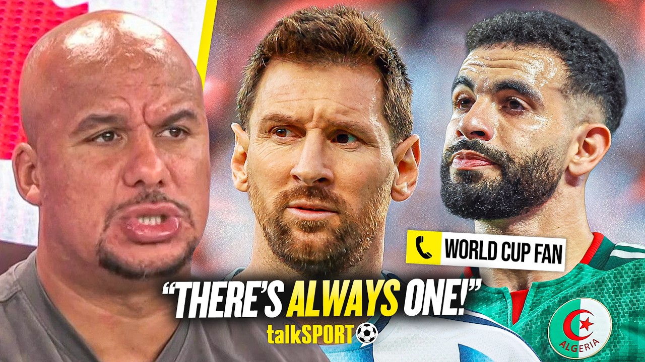 "IT'S ONLY ALGERIA!" Gabby Agbonlahor CLASHES with caller after BACKING £100M Lionel Messi claim!