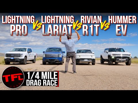It’s Finally On - We Drag Race ALL The EV Trucks You Can Buy to See Which One RULES the Rest!