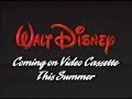 Coming To Home Video Coming On Videocassette This Summer With Walt Disney Home Video Logo