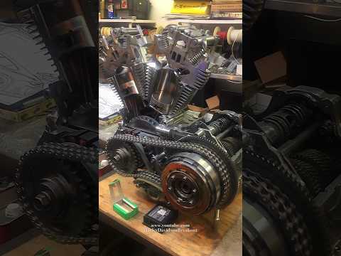 #HarleyDavidson V-Twin 88 Kinetic Cutaway Engine" by Greg Stirling. @greg.stirling  #harley #shorts