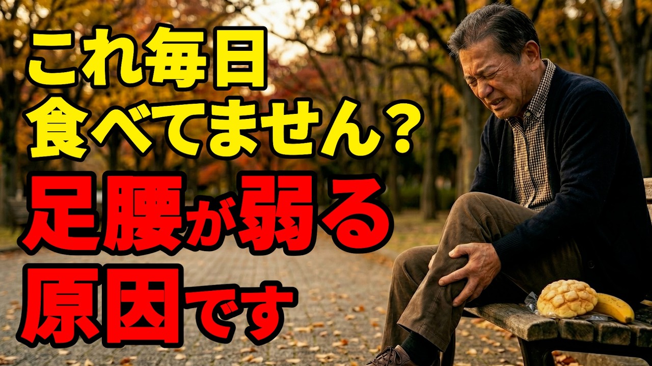 【60代要注意】毎日食べると足腰が急に弱る食品７選