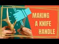 Ancient foding knife restoration METAL DETECTING FIND -  Part 2 making the handle
