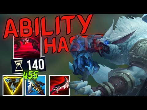 INSANE WARWICK ABILITY HASTE!! NO ONE CAN ESCAPE "THE JAW" ULT EVERY 45s!!! - League OF Legends