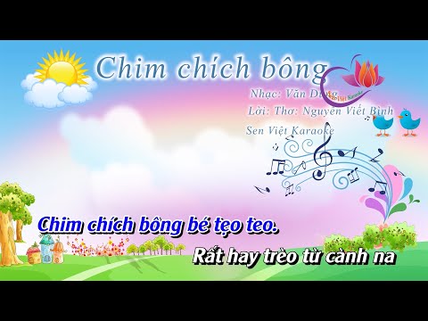 [KARAOKE] CHIM CHÍCH BÔNG -  CD CHUẨN BGD -  ÂM NHẠC LỚP 2