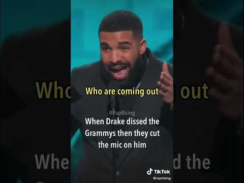 When #Drake Dissed the Grammy’s then they cut his mic off | **He got his point across
