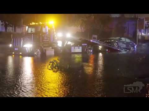 09-02-2021 Falmouth, MA - Tornado Warning-Car In Flood Waters- Tree Down On Roadway