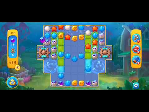Fishdom Easy Level 11311 (with full seashell and double bomb booster) @choraelmin