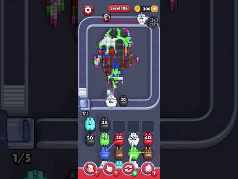 Pixel Flow Level 186 Walkthrough