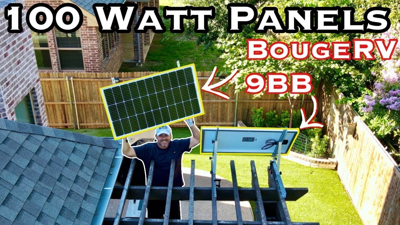 Watch video BougeRV 100 watt Solar Panels: 5 Day Test : Are they worth it Now BougeRV 100 watt Solar Panels: 5 Day Test : Are they worth it