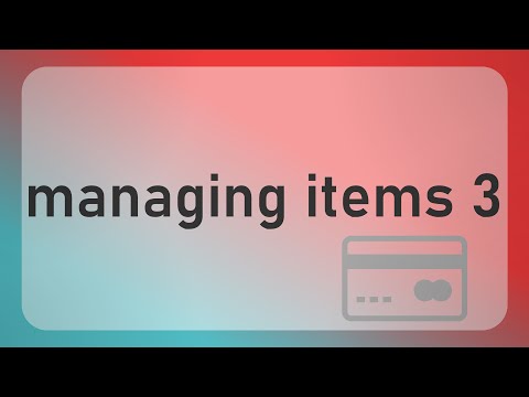 Item Management Bulk Actions