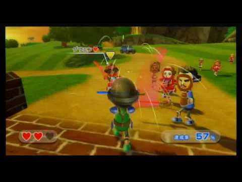 Wii Sports Resort チャンバラ 組み手 ステージ17 Swordplay Showdown Stage 17