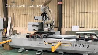 Máy gia công khoan cắt CNC PTP-3013, khoan mặt, khoan cạnh khoan bản lề, khoan liên kết ...