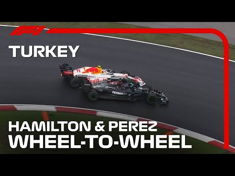 Hamilton & Perez’s Wheel-To-Wheel Battle | Turkish Grand Prix 2021